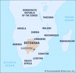 Botswana | History, Population, Capital, Map, Flag, & Facts | Britannica